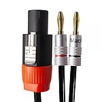 국산 블랙 50C 콤보 스피콘 to 바나나 케이블 10M (ML-B5SB10)
