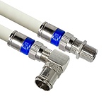 국산 고급형 RF 안테나 5C 꺾임 연장 동축 케이블 (5M/화이트) (MLZ-RLAW050)