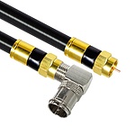 국산 골드 고급형 RF 안테나 5C 꺾임 동축 케이블 (30M/블랙) (MLZ-GRL300)