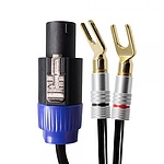 국산 블랙 30C 콤보 스피콘 to 말굽 케이블 20M (ML-B3SM20)