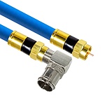 국산 골드 고급형 RF 안테나 블루 5C 꺾임 동축 케이블 (5M/블루) (MLZ-GRLB050)