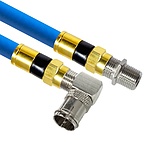 국산 골드 고급형 RF 안테나 블루 5C 꺾임 연장 동축 케이블 (5M/블루) (MLZ-GRLAB050)