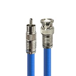 국산 RCA to BNC 5C 동축 케이블 (2M/블루) (HT-ZBCB020)