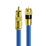 국산 RCA to RF 동축 케이블 (블루/10M) (HT-ZBGCR100)