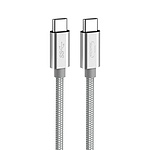Type-C 3.1 Gen1 to Type-C 3.1 Gen1 60W 고속 충전케이블, ML-CCG11 (실버/1m)
