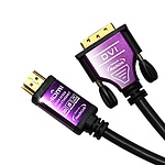 HDMI 1.4 to DVI-D 듀얼 변환케이블, 퍼플메탈, ML-HD018 (1.8m)