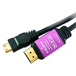 HDMI to Mini HDMI 1.4 변환케이블, 한쪽 퍼플메탈, ML-HM018 (1.8m)