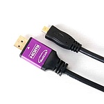 HDMI to Micro HDMI 1.4 변환케이블, 한쪽 퍼플메탈, ML-HMC070 (7m)