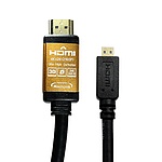 HDMI to Micro HDMI 2.0 변환케이블, 한쪽 골드메탈, ML-H2C012 (1.2m)