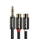 3.5 스테레오 to 2RCA M/F 변환케이블, ML-SRYH015 (0.15m)
