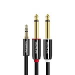 3극 스테레오 TO 5.5(6.3)모노 Y 오디오 케이블 1.5M (ML-SY6015)