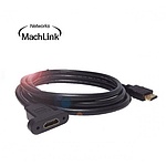 HDMI to HDMI 1.4 M/F 연장케이블, 판넬형 락킹, ML-HE020 (2m)