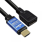 HDMI to HDMI 2.1 M/F 연장케이블, 한쪽 블루메탈, ML-H8F020 (2m)