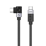Type-C 3.1 to Type-C 3.1 240W 고속 충전케이블, 한쪽 90도 꺽임, CW240-10 (1m)