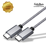 USB C타입 고급형 케이블 (CM-CM) 1M (메탈실버/CC411)