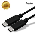 Type-C 3.1 to Type-C 3.1 고속 충전케이블, CC350 (블랙/0.5m)