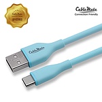 USB-A 2.0 to Type-C 3.1 고속 충전케이블, 실리콘, CM4203 / CM-SAM001 (민트/1m)