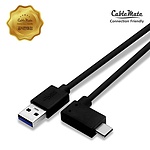 USB-A 3.0 to Type-C 고속 충전케이블, 한쪽 90도 꺽임, CM4151 / CM-CAS01 (1m)