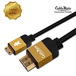 HDMI to Mini HDMI 2.0 변환케이블, 골드메탈 CM2622 (1.5m)