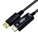 DisplayPort 1.2 to HDMI 2.0 변환케이블, 락킹 커넥터, MBF-DPHC03B (블랙/3m)