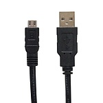 USB-A 2.0 to Micro 5핀 충전케이블, DW-USBM5-1M (블랙/1m)