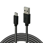 USB-A 2.0 to Micro 5핀 충전케이블, 보급형, DWUM03 (블랙/1m)