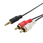 3.5 스테레오 to 2RCA 변환케이블, DW-ST2RCA-3M (3m)