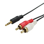 3.5 스테레오 to 2RCA 변환케이블, DW-ST2RCA-10M (10m)