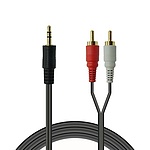 3.5 스테레오 to 2RCA 변환케이블, 보급형, DWSR07 (30m)