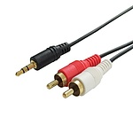 3.5 스테레오 to 2RCA 변환케이블, DW-ST2RCA-5M (5m)