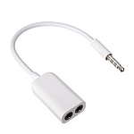 3.5 스테레오 to 3.5 스테레오 M/F2 Y형 확장케이블, DW-35STY-0.15M (0.15m)