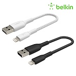 USB-A 2.0 to 라이트닝 8핀 고속 충전케이블, 부스트업 브레이디드, CAA002bt0MBK (블랙/0.15m)