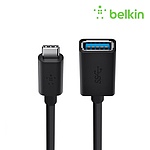 Type-C to USB-A M/F 변환 연장케이블, F2CU036btBLK (블랙/0.15m)