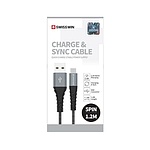 스위스윈 마이크로 5핀 To USB 고속충전 케이블 1.2M (블랙)