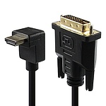 HDMI 1.4 to DVI-D 듀얼 변환케이블, 90도 꺽임, HT-T03 (5m)