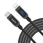Type-C to 라이트닝 8핀 20W 고속 충전케이블, 전력표시 LED, S10CL (1.2m)