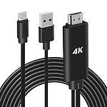 Type-C to HDMI 미러링 케이블, 충전지원, UC-CB25 (1.8m)