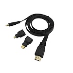 HDMI 1.4 케이블, 3in1 UC-CB24 * Mini HDMI/Micro HDMI 젠더 포함
