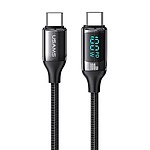 Type-C to Type-C 100W 고속 충전케이블, 전력표시 LED, US-SJ546 (1.2m)