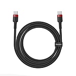 Type-C to Type-C 100W 고속 충전케이블, CATKLF-AL91 (레드블랙/2m)