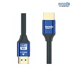 HDMI 2.1 케이블, 블루메탈, (3M)