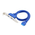 USB 3.0 2포트 확장 브라켓 0.5m