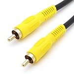 1RCA to 1RCA 케이블, 국산 (블랙/1.5m)