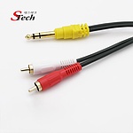 5.5스테레오 to 2RCA Y형 케이블 (1.5M)