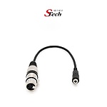 캐논 XLR to 3.5 스테레오F/F 변환케이블 (실버)