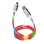 MD 소리반응 LED 고속충전케이블 2.4A 5핀 (옵션 선택) (레드)