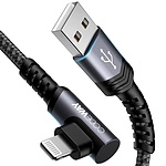 USB-A 2.0 to 8핀 고속 충전케이블, 한쪽 90도 꺽임, WU5181-1M (1m)