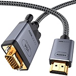 HDMI 2.0 to RGB(VGA) 변환케이블, 그레이메탈, CSHV1M2 (1.2m)