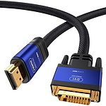 HDMI 2.0 to DVI-D 듀얼 변환케이블, 블루메탈, CP20HD2M0 (2m)