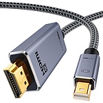 Mini DisplayPort 1.4 to HDMI 2.0 변환케이블, 실버메탈, CH14MDH5M0 (5m)